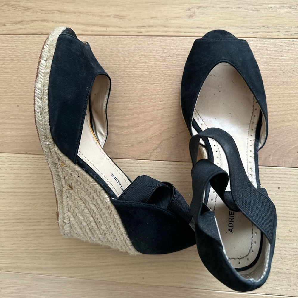 Adrienne Vittadini Wedge Espadrilles Size 7